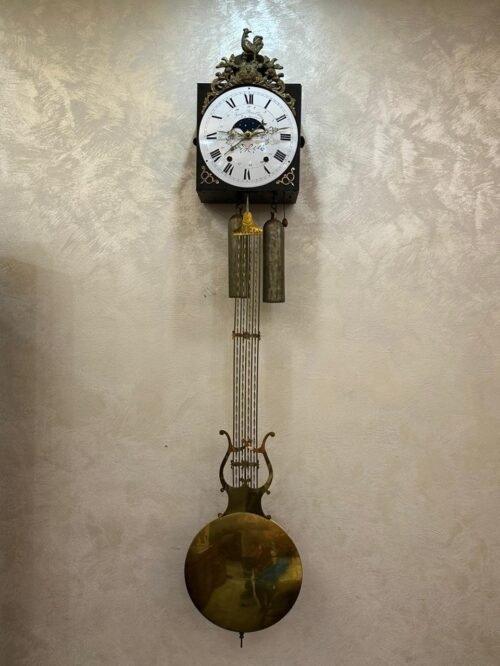 FRENCH retro Comtoise FRANCOIS DESIRE OBODEZ Moonphase Calendar WALL CLOCK