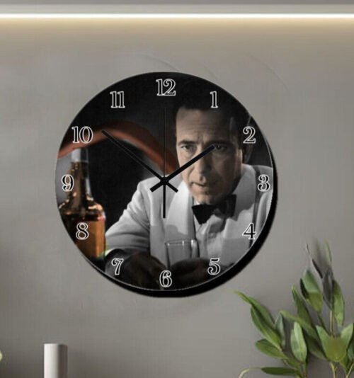 French Street Cafe Art Wall Hanging Wall Clock Time Piece France Street Art