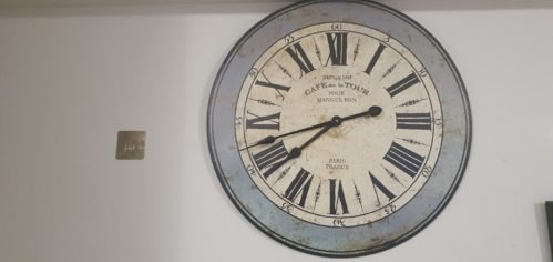 French Style Large Wall Clock, cafe de la tour pour manger bon paris Antique Rep