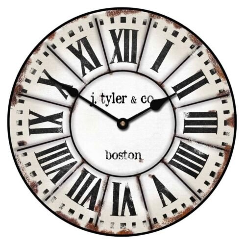 French Tower Vintage Wall Clock, Ultra Quiet, 8 sizes! Lifetime warranty