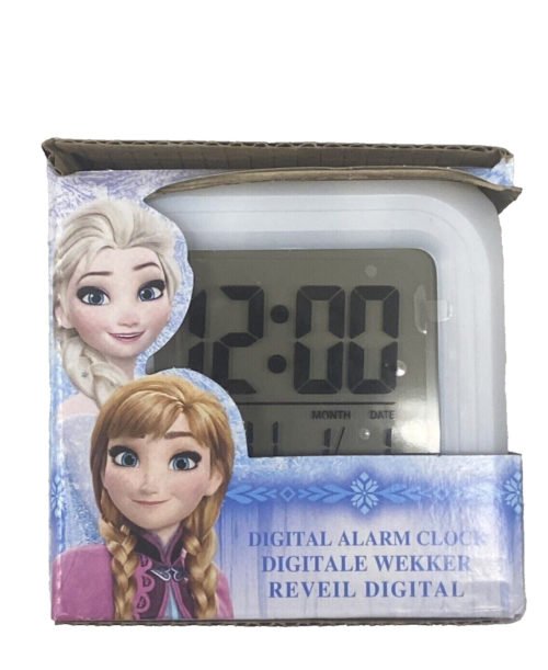 Frozen- Ana & Elsa Digital alarm clock- Brand New in Box
