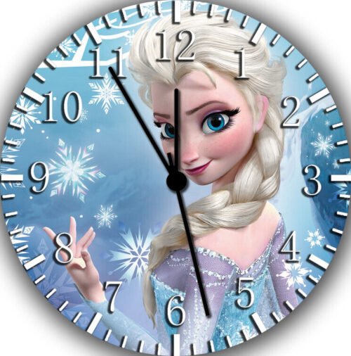 Frozen Elsa Frameless Silent Wall Clock Nice For Gifts or Decor G21