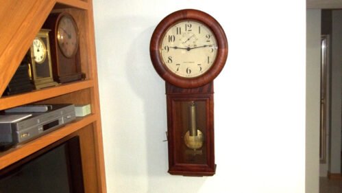 FULLY AND PROPERLY RESTORED SETH THOMAS #2 REGULATOR WEIGHT DRIVEN CLOCK