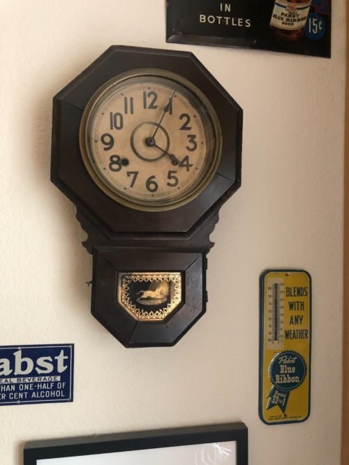 Functional Vintage Hayashi Wooden Regulator Wall Clock