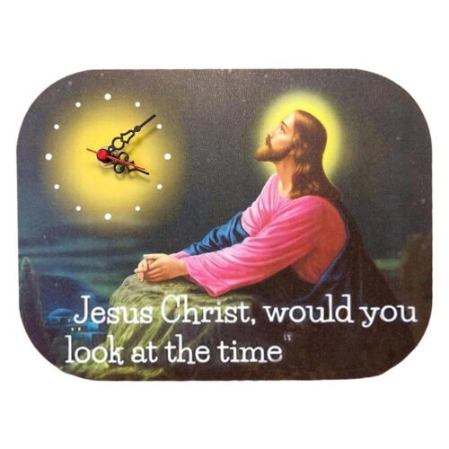 Funny Wall Clock Jesus Wooden Jesus Would You Look at The Time Gift Xmas Gift