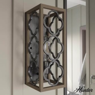 Gablecrest 1 Light French Oak Wall Sconce Bathroom Light