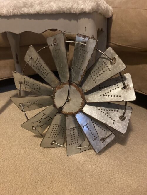 Galvanized Metal Primitive Clock