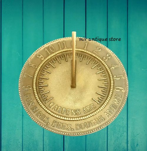 Garden Sundial Nautical Antique Vintage Sundial Clock Gardens Are For Gift Bird