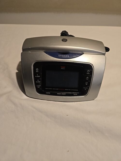 GE Clock Radio Telephone 29297GE3-A AM/FM Dual Alarm CID Backlit LCD TESTED