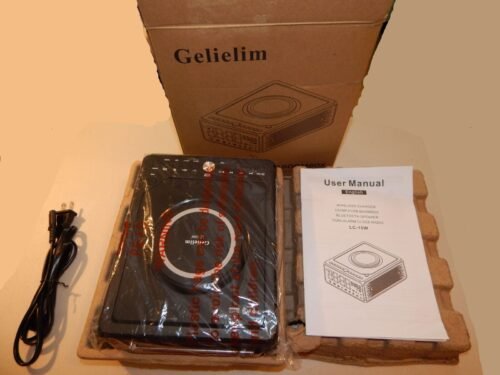 Gelielim CD Player Alarm Clock Radio Bluetooth Boombox LC-10W MISSING REMOTE !
