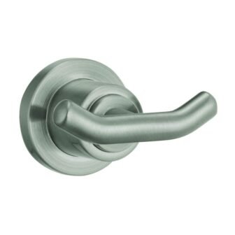 Geneva Double Robe Hook in Satin Nickel