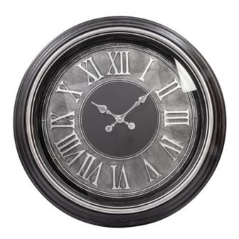 Genoa Vintage Round Wall Clock, 23 in. White