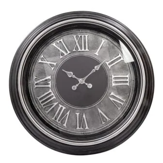 Genoa Vintage Round Wall Clock, 23 in. White