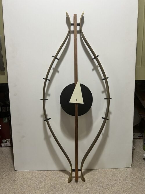 George Nelson Eye Clock Repro. Missing Minute, Seconds, Hand 2 Eye Lashes.