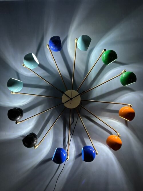George Nelson Vitra Ball Wall Clock – Retro Mid-Century Modern 1950s Styl