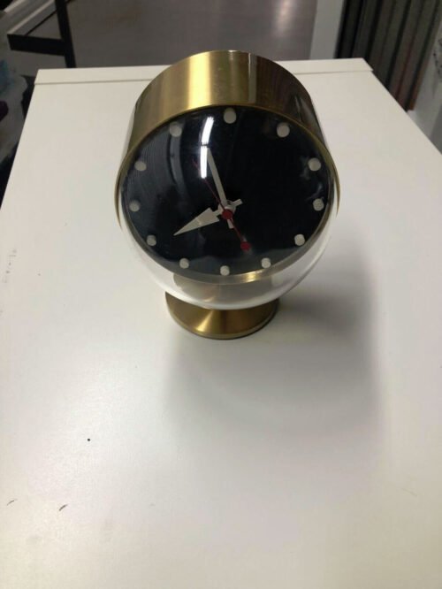 George Nelson Vitra Clock "Night Clock" Brass Acrylic Glass