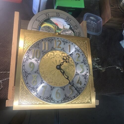 GF Clock Emperor Movement 321949 Faceplate, Movement, Chimes, Weights, Pendulum