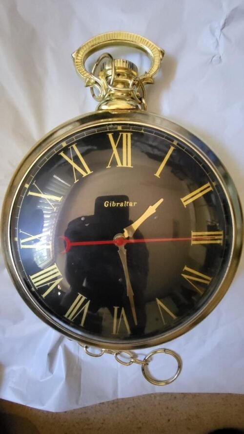 Gibraltar Wall Hanging Pocket Watch Clock USA Model 72