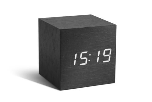 GINGKO CUBE CLICK CLOCK LED GK08W10 - BLACK