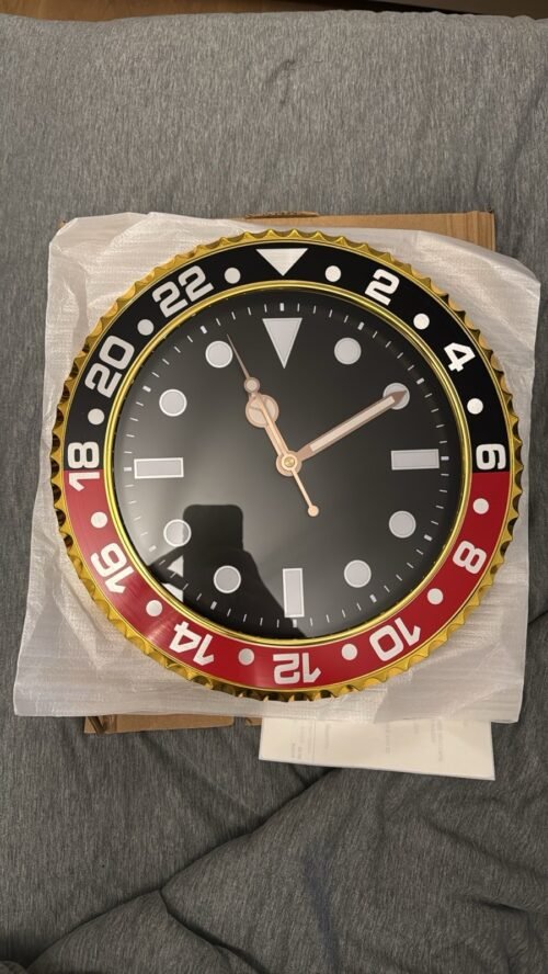 GMT Master II “Coke” Inspired Black/Red Wall Clock | Brand New | $215 MSRP
