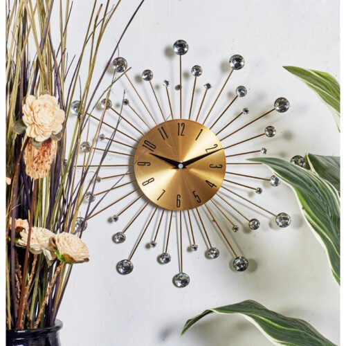 Gold / Copper / or Silver Iron Metal Starburst Sun Glam Wall