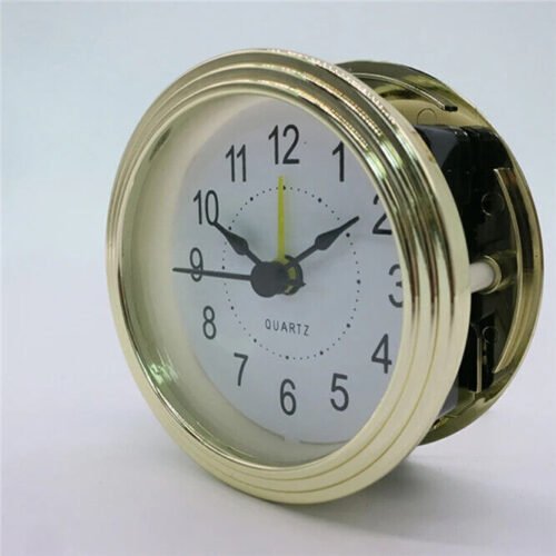 Gold Silver Hotel Alarm Clock 3 inch Quartz Wall Round Table Alarm Clock