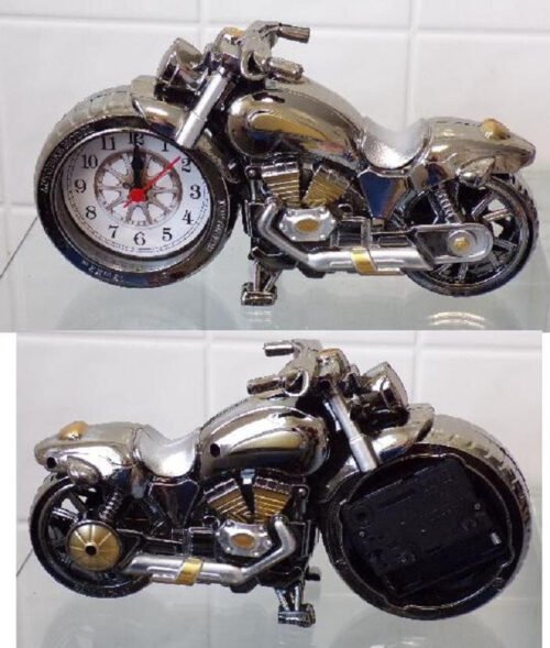 Good Time MOTORCYCLE Alarm Clock Model PF168A 8.75" Long Autobike