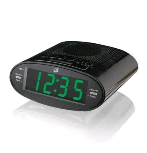 GPX 1.2 in. Black LED Dual Alarm Clock Radio with AM/FM C303B