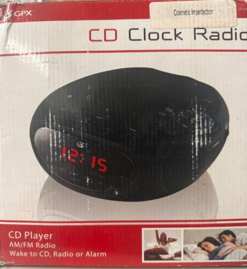 GPX CC319B Dual Alarm Clock Radio With CD Player (Used)