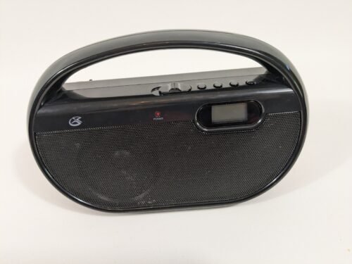 GPX R602B AM/FM Portable Clock Radio With Cord & Battery Compartment Works
