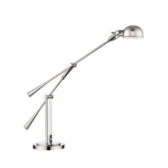 Grammercy Park 51.75 in. Polished Nickel Table Lamp with Polished Nickel Steel...