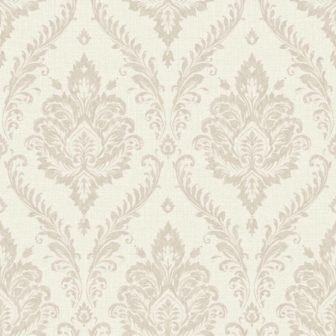 Grand Damask Beige Textured Non-Pasted Wallpaper (Covers 56 sq. ft.)