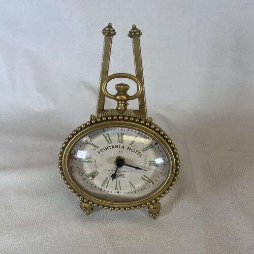 Grande Épicerie Printania Hotel Wall and Mantel Clock W/Stand Working