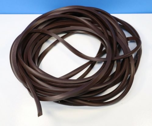 Grandfather Clock Glass Rubber Gasket Retainer Strip 30 Feet Brown Curio 1/4"