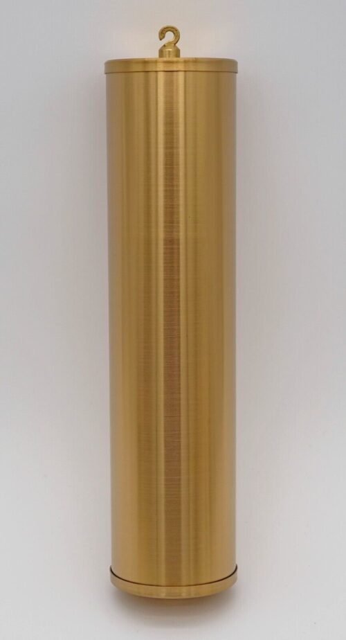 Grandfather Clock Weight Single Shell 60 x 245 mm Brushed Brass Howard Miller