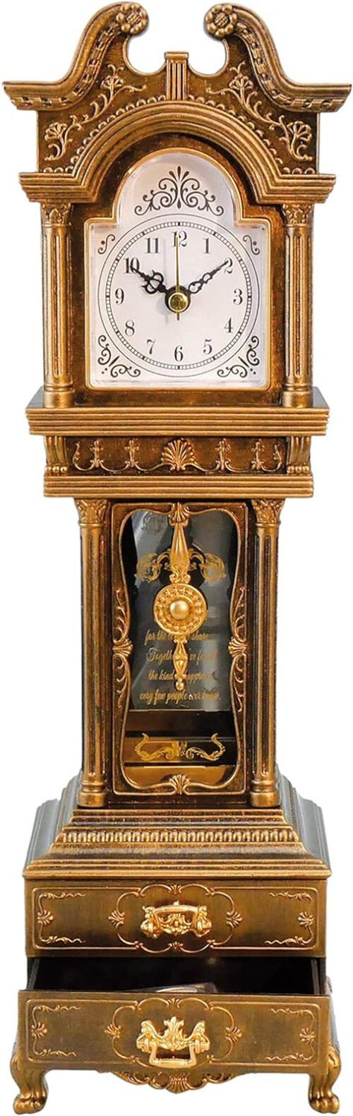 Grandfather Clock with Well Known Melody Is Played Decorative Item