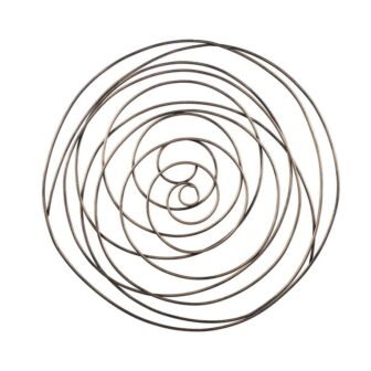 Grand Gold Spiral Abstract Metal Wall Decor