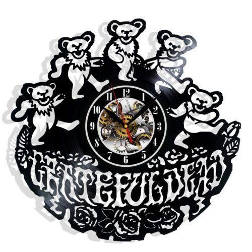 Grateful Dead Vinyl Wall Clock - Retro Decor - Unique Home Accent