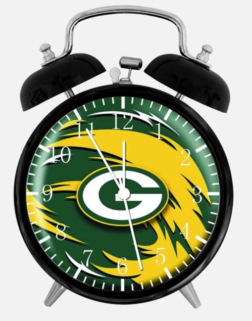 Green Bay Packers Alarm Desk Clock 3.75" Home or Office Decor E378 Nice For Gift