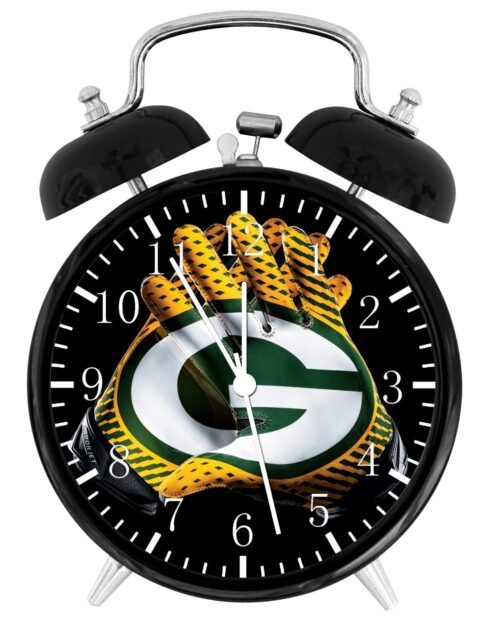 Green Bay Packers Football Alarm Desk Clock Home Decor F123 Nice Gift