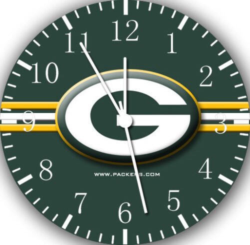 Green Bay Packers Frameless Borderless Wall Clock Nice For Gifts or Decor E311