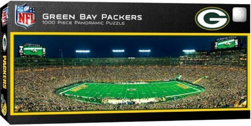 GREEN BAY PACKERS LAMBEAU FIELD STADIUM PANORAMIC JIGSAW PUZZLE NFL 1000 PC