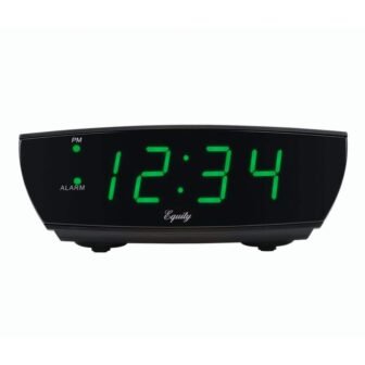 Green LED 0.9 In. Digital Alarm Clock