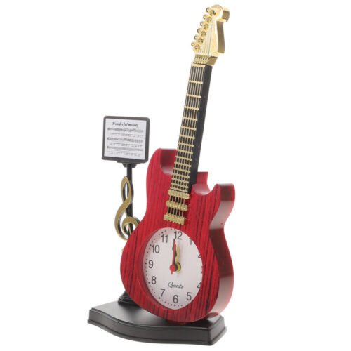 Guitar Clock Holiday Musical Clock Musical Alarm Clock Violin Clock