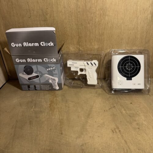 Gun alarm clock/target alarm clock/creative clock new in the box