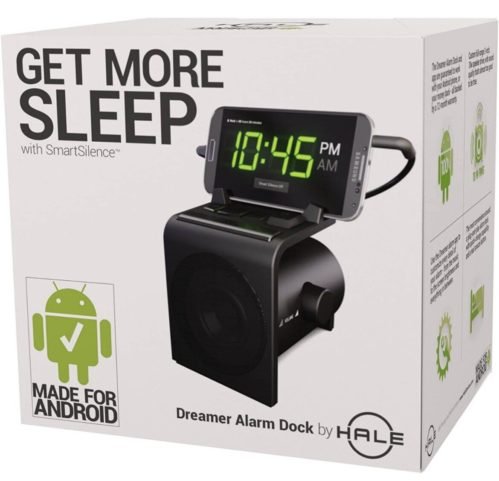 Hale Dreamer Alarm Clock Speaker Dock for Android Phones with SmartSilence