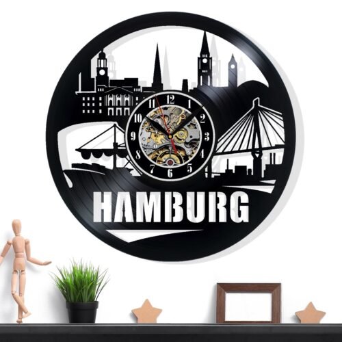 Hamburg Wall Clock - Retro Decor - Unique Home - Accent