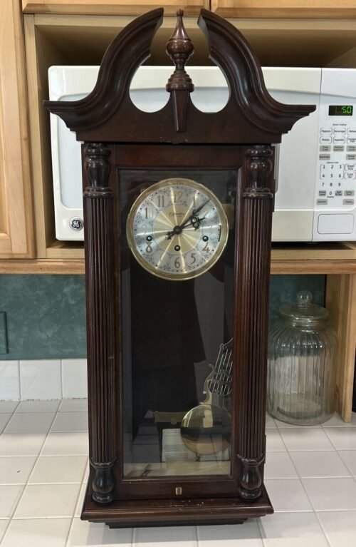 Hamilton Winding Lancaster County Wall Clock Needs Cosmetic Work