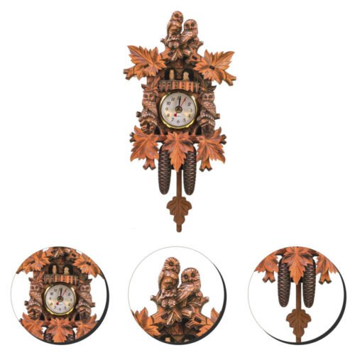 Handcrafted Clocks Home Living Room Cuckoo All-match Style Wall Practical