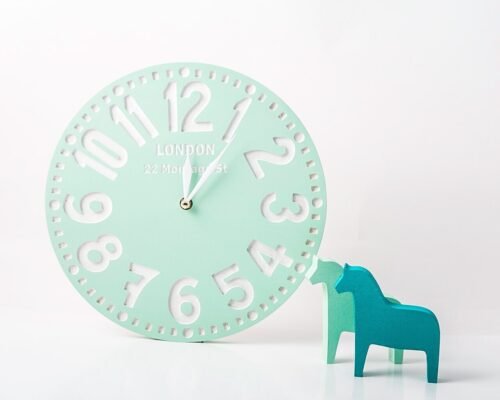 Handcrafted Wall clock "London." Free Worldwide Shipping.